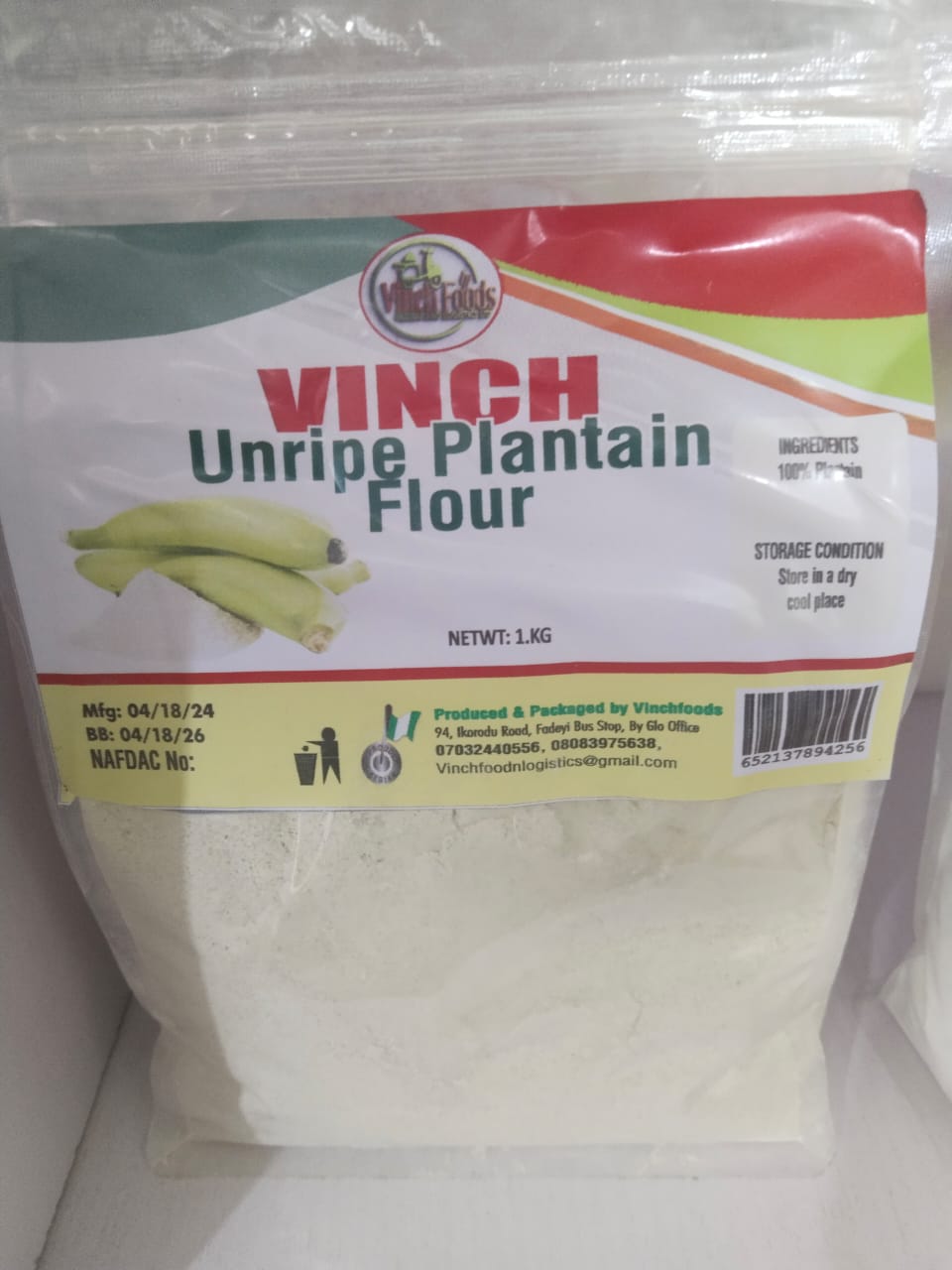 Unripe Plantain Flour